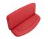 Triumph TR2 Complete Rear Seat Assembly - Red Vinyl - RW3174RED - 1